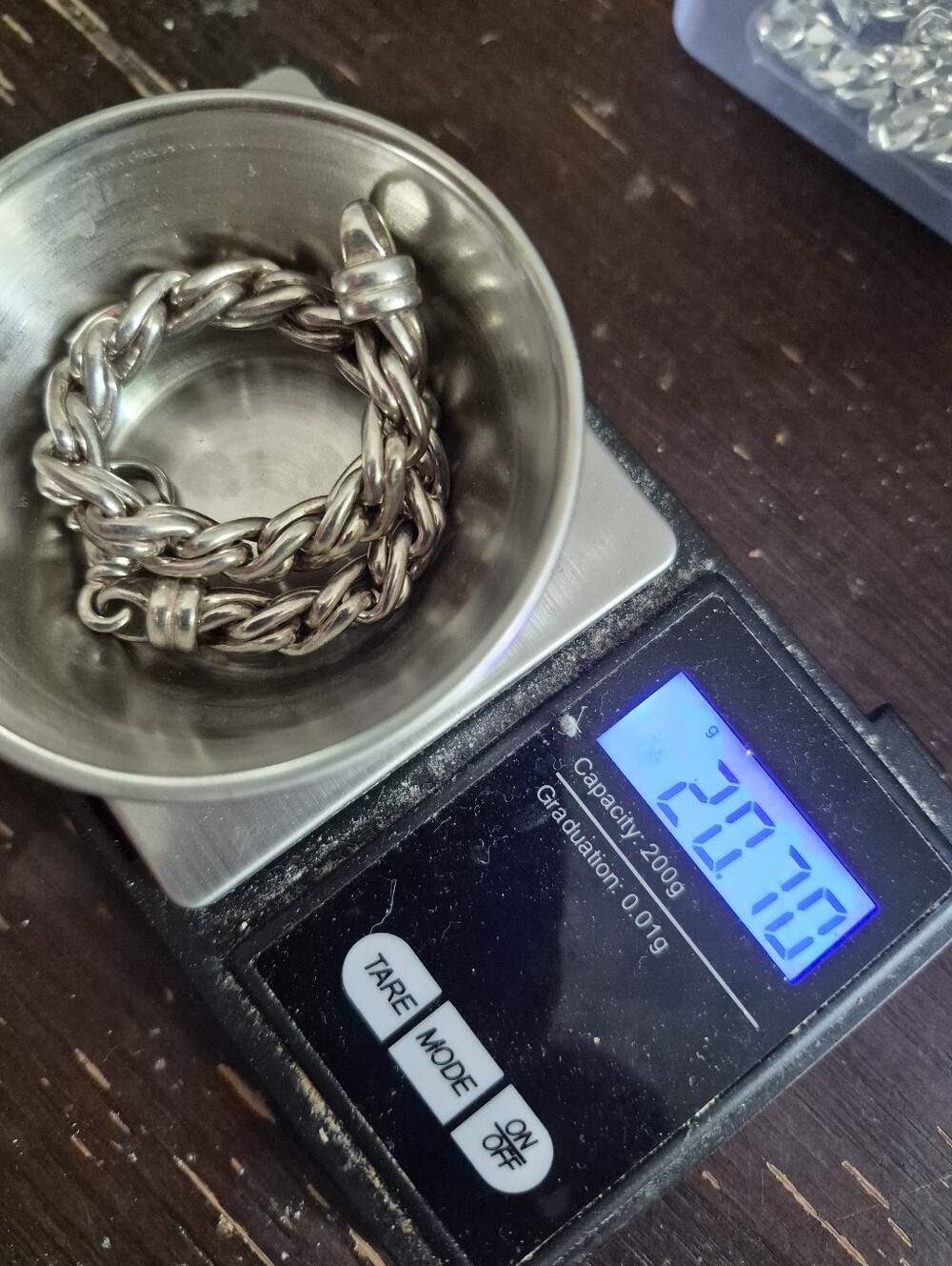 ITALY925 Vintage Sterling Silver Braided Rope Chain Bracelet - Picture 7 of 10